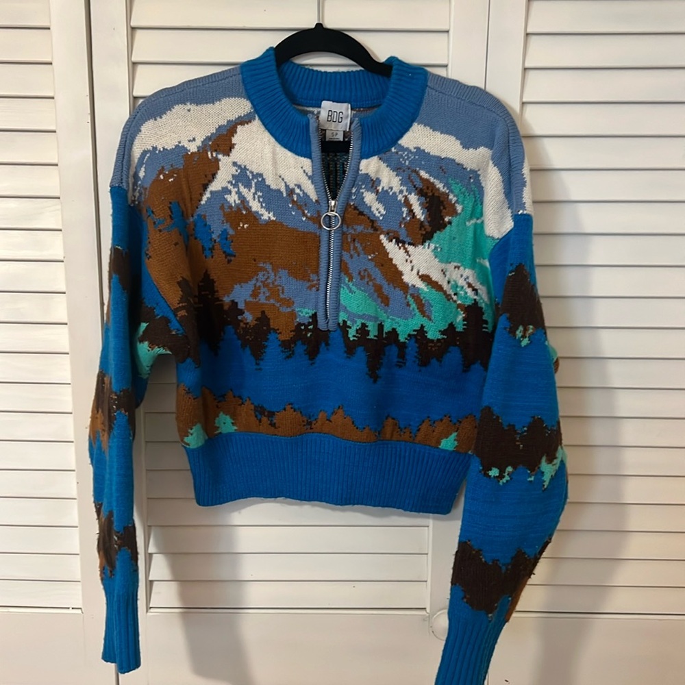 BDG cropped mountain sweater